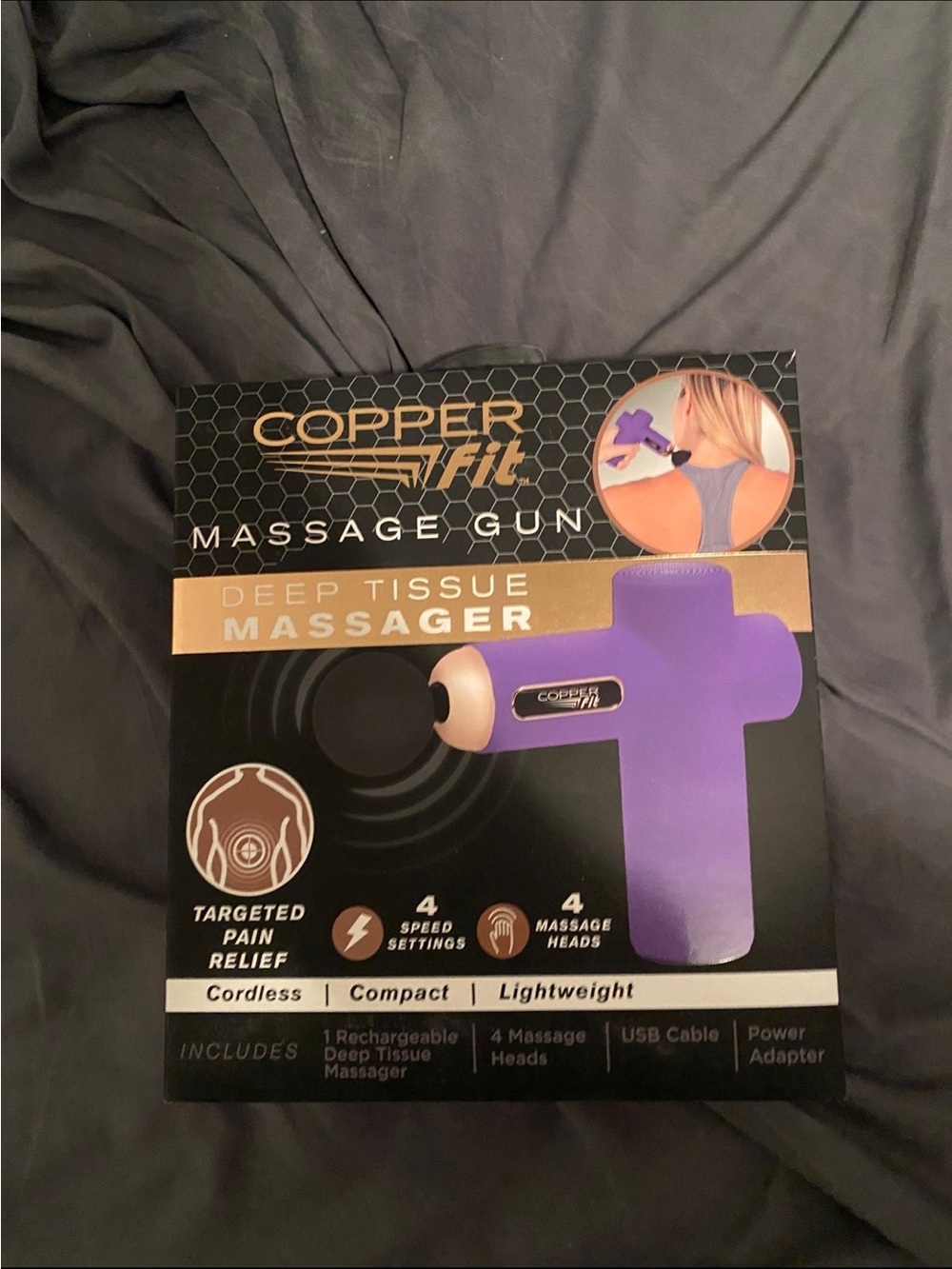 Copper Fit Cordless Massage Gun - Purple
NEW
